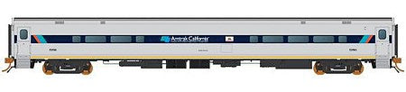 Rapido Trains 528050 N Scale Horizon Fleet Coach - Ready to Run -- Amtrak California 53510 Western Horizon (silver, blue, yellow)