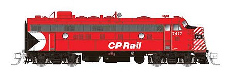 Rapido Trains 530533 N Scale GMD FP9A CP Style - LokSound and DCC -- Canadian Pacific 1409 (Action Red, white, black, Multimark, 8" Stripes)