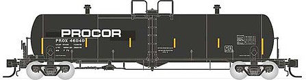 Rapido Trains 535006A N Scale Procor GP20 20,000-Gallon Tank Car - Ready to Run -- Procor Ltd. PROX 1 (black, Modern Large Logo)