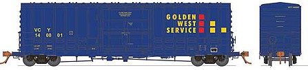 Rapido Trains 537003A N Scale Class B-100-40 Plug-Door Boxcar - Ready to Run -- Golden West Service Random # from Set 1 (Ventura County VCY, blue, yellow, r