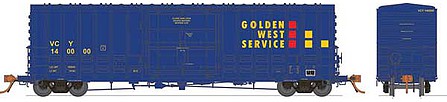Rapido Trains 537004A N Scale Class B-100-40 Plug-Door Boxcar - Ready to Run -- Golden West Service Random # from Set 2 (Ventura County VCY, blue, yellow, r