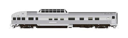 Rapido Trains 550007 N Scale The Canadian 10-Car Passenger Set - Ready to Run -- Painted, Unlettered (stainless steel)