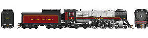 Rapido Trains 600091 HO Scale CP Class H1e 4-6-4 Royal Hudson w/Oil Tender - Standard DC -- British Columbia Railway #2860 (maroon, gray, black)