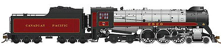 Rapido Trains 600501 HO Scale CP Class H1c 4-6-4 Royal Hudson w/Coal Tender - Sound & DCC -- Canadian Pacific #2820 (maroon, gray, black)
