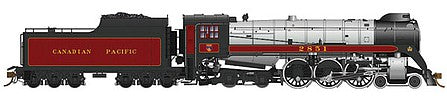 Rapido Trains 600508 HO Scale CP Class H1d 4-6-4 Royal Hudson w/Coal Tender - Sound & DCC -- Canadian Pacific #2852 (maroon, gray, black)