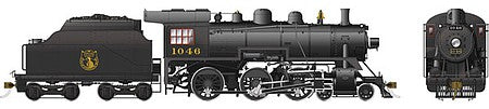 Rapido Trains 602012 HO Scale Class D10h 4-6-0 - Standard DC -- Dominion Atlantic 1046 (black)