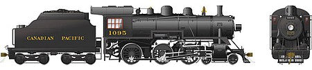 Rapido Trains 602508 HO Scale Class D10h 4-6-0 - LokSound and DCC -- Canadian Pacific 1095 (black)