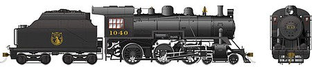 Rapido Trains 602511 HO Scale Class D10h 4-6-0 - LokSound and DCC -- Dominion Atlantic 1040 (black)