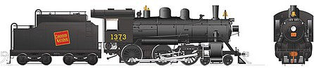 Rapido Trains 603503 HO Scale Class H-6-g 4-6-0 with Steel Cab - LokSound and DCC -- Canadian National 1373 (black, red, Tilted Wafer Logo)