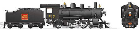Rapido Trains 603511 HO Scale Class H-6-g 4-6-0 with Wood Cab - LokSound and DCC -- Canadian National 1371 (black, red, Straight Wafer Logo)