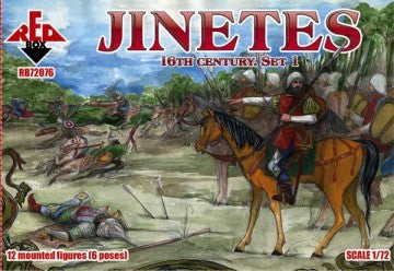 Red Box Figures 72076 1/72 Jinetes XVI Century Set #1 (12 Mtd)