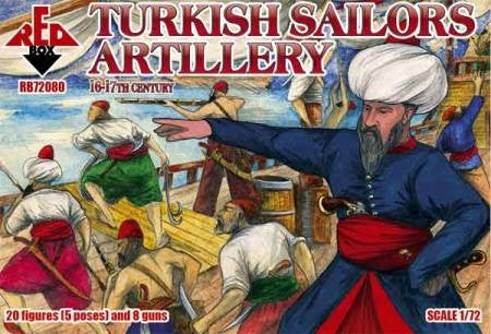 Red Box Figures 72080 1/72 Turkish Sailors Artillery XVI-XVII Century (20)