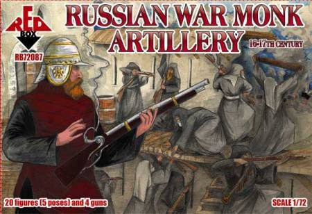 Red Box Figures 72087 1/72 Russian War Monk Artillery XVI-XVII Century (20)