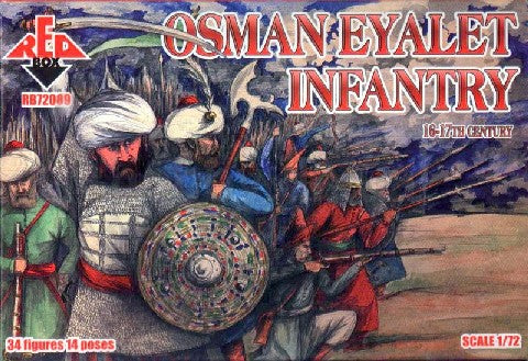 Red Box Figures 72088 1/72 Osman Eyalet Infantry XVI-XVII Century (34)