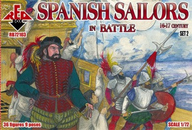 Red Box Figures 72103 1/72 Spanish Sailors in Battle XVI-XVII Century (36)