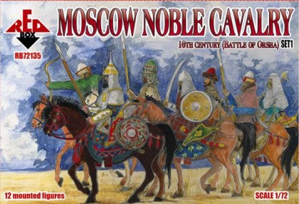 Red Box Figures 72135 1/72 Moscow Noble Cavalry XVI Century Battle of Orsha Set #1 (12 Mtd)