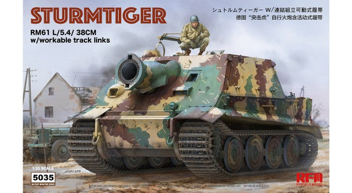 Rye Field Models 5035 1/35 German Sturmtiger Tank w/Workable Track Links