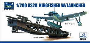 Riich Models 20003 1/200 OS2U Kingfisher Aircraft w/Launcher (2 Kits)