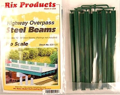 Rix Products 125 HO 50' Steel Highway Overpass Beams (10)