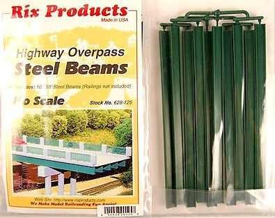 Rix Products 125 HO 50' Steel Highway Overpass Beams (10)