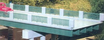 Rix Products 125 HO Scale Steel Overpass I-Beams pkg(10) -- 50'