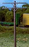 Rix Products 35 HO Scale Railroad Telelphone Crossarms Only - Clear Plastic -- Set of 36; Fits 628-30, or 40 (Both sold separately)
