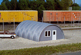 Rix Products 410 HO Scale Quonset Hut -- Kit - Scale 24 x 26 x 12' 7.3 x 7.9 x 3.7m