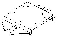 Rix Products 7 All Scale Rix Adjusto Pad -- For Mounting Switch Machines