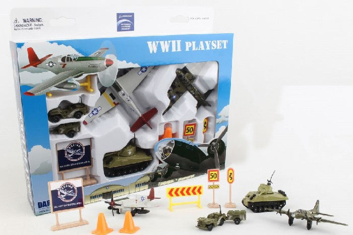 Realtoy 1941 WWII Die Cast Playset (12pc Set)