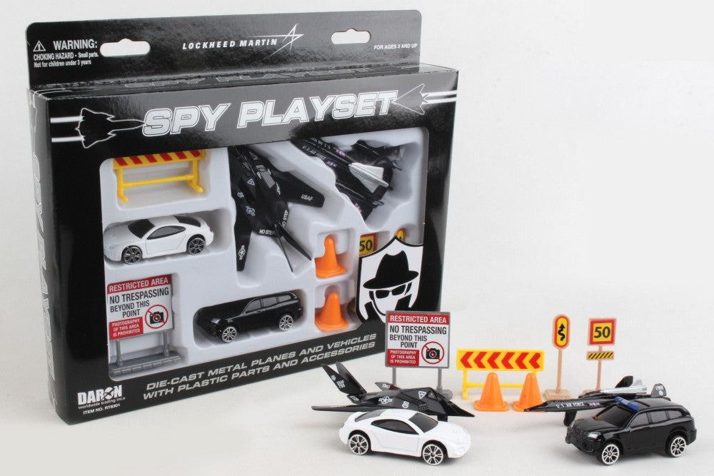 Realtoy 6301 Spy Planes & Vehicles Die Cast Playset (10pc Set)