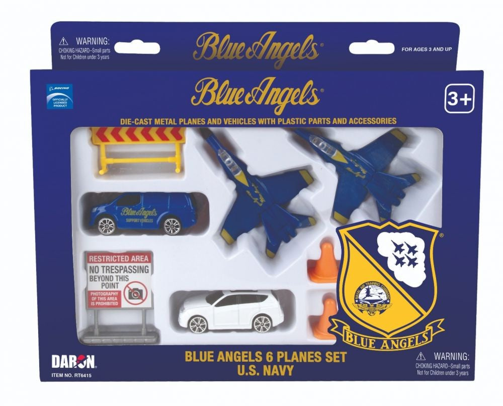 Realtoy 6415 Blue Angels US Navy Planes & Vehicles Die Cast Playset (10pc Set)