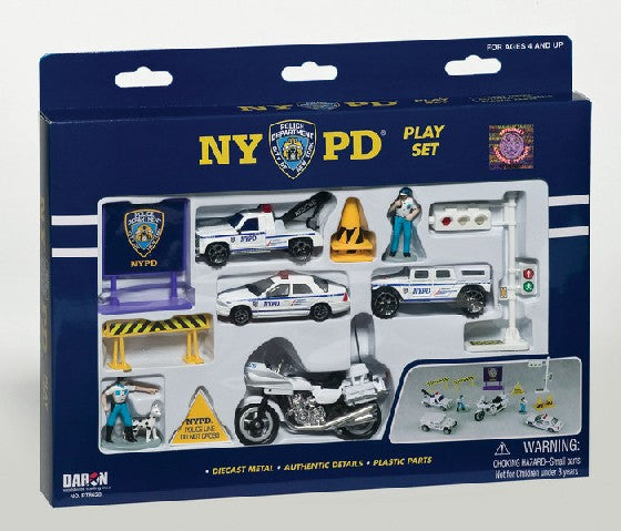 Realtoy 8620 NYPD Police Die Cast Playset (13pc Set)