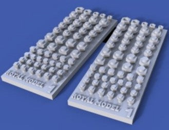 Royal Model 915 Assorted Bolts No.1 for All Scales (Resin)