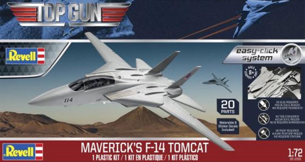Revell Monogram 1268 1/72 Top Gun Classic: F14 Tomcat (Snap)