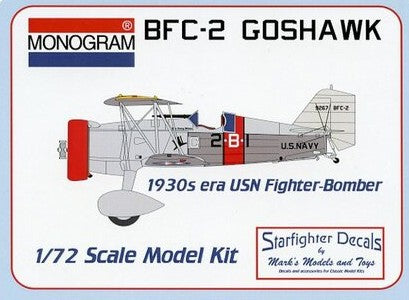 Revell Monogram 3 1/72 Monogram BFC2 Goshawk 1930s USN Fighter/Bomber
