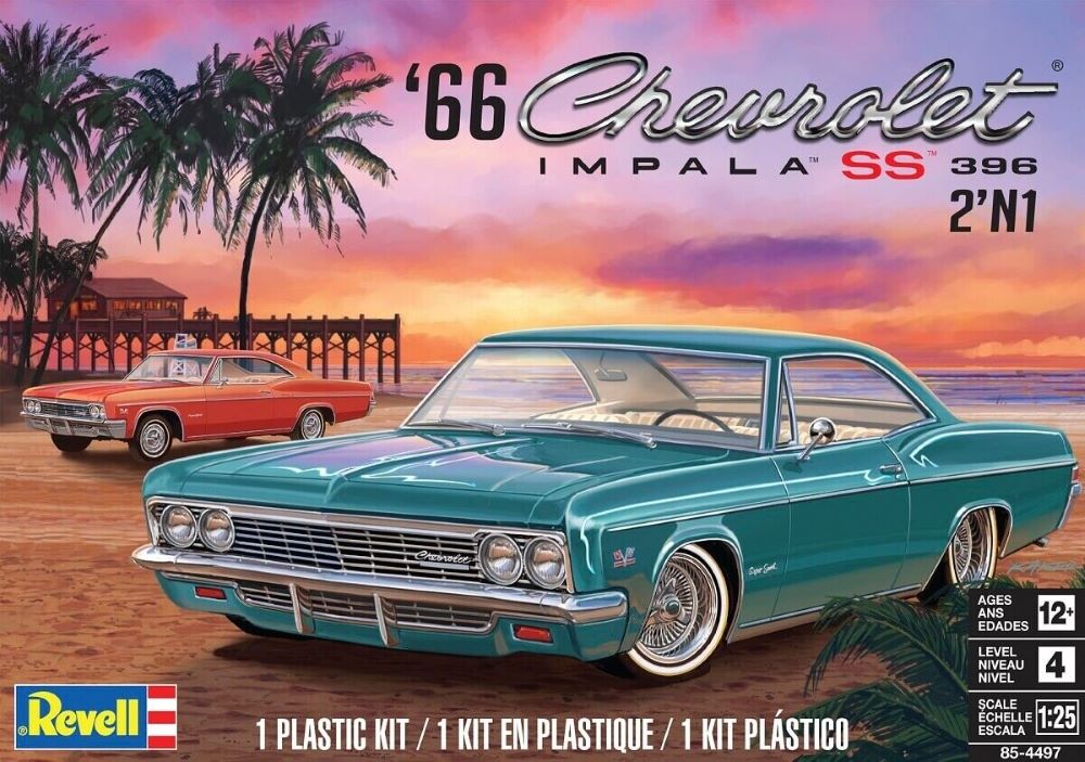 Revell Monogram 4497 1/25 1966 Chevrolet Impala SS 396 (2 in 1)