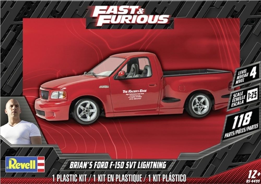 Revell Monogram 4499 1/25 Fast & Furious Brian's Ford F150 SVT Lightning Pickup Truck