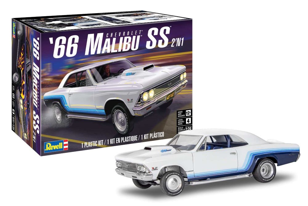 Revell Monogram 4520 1/24 1966 Chevrolet Malibu SS (2 in 1)