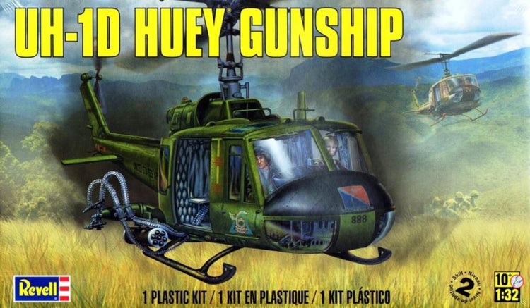 Revell Monogram 5536 1/32 UH1D Huey Gunship Helicopter