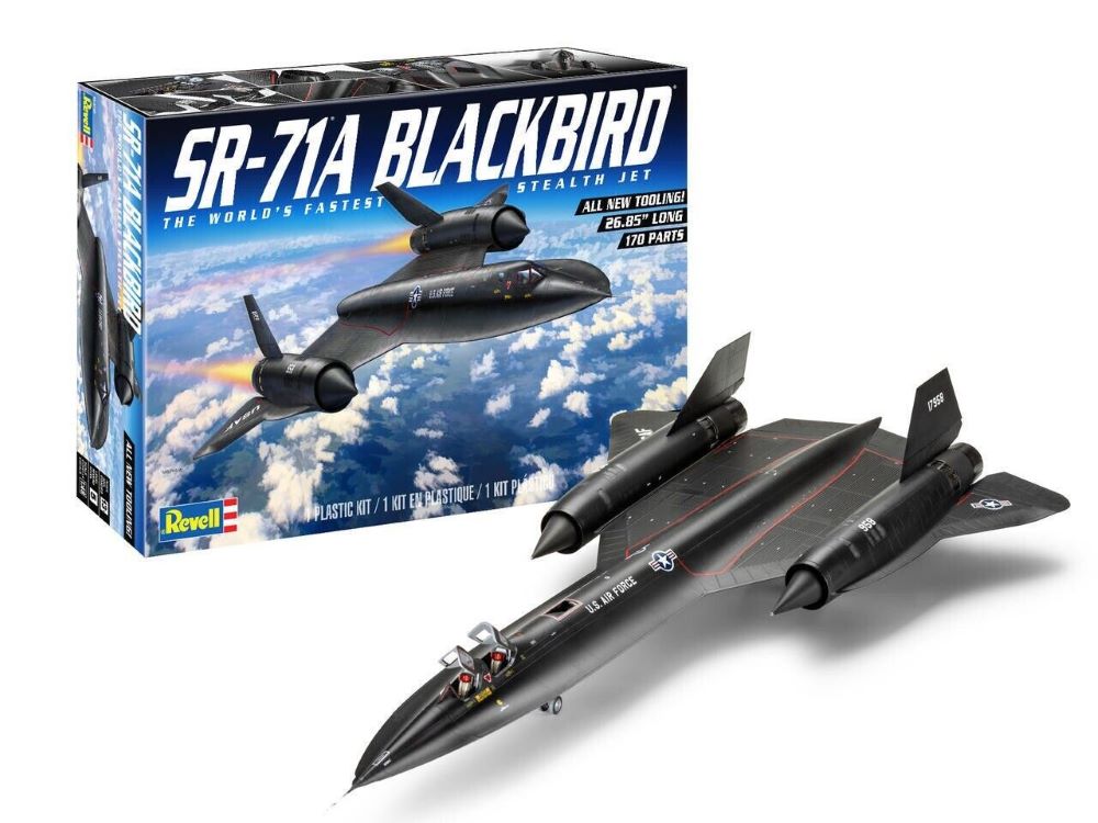 Revell Monogram 5720 1/48 SR71A Blackbird Stealth Jet