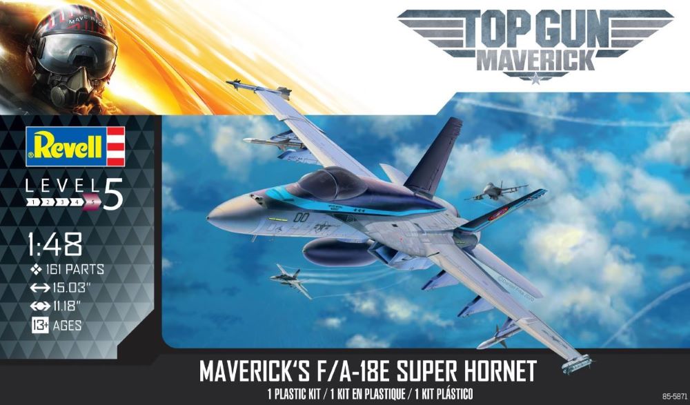 Revell Monogram 5871 1/48 Top Gun Maverick: F/A18E Super Hornet Aircraft
