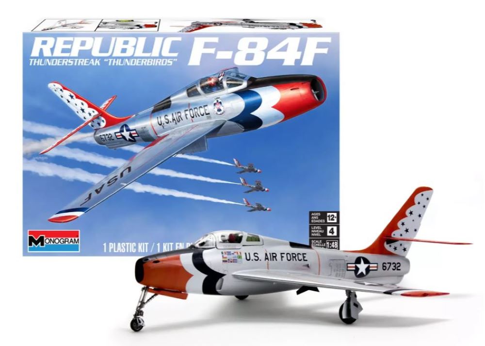 Revell Monogram 5996 1/48 F84F Thunderstreak Thunderbirds USAF Aircraft
