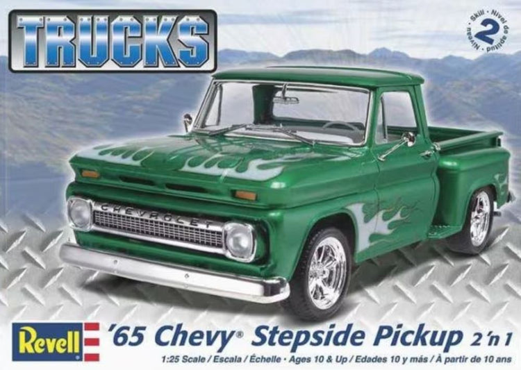 Revell Monogram 7210 1/25 1965 Chevy Stepside Pickup Truck (2 in 1)