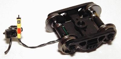 Ring Engineering EOT33Y HO Scale End of Train Device w/Standard Wire - Assembled -- Yellow Case, 33" Wheels