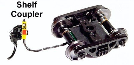 Ring Engineering EOT33YS HO Scale End of Train Device w/Kadee #119 Shelf Coupler, Standard Wire Length -- Yellow Case, 33" Wheels