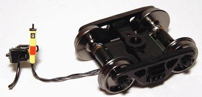 Ring Engineering EOT36Y HO Scale End of Train Device w/Standard Wire - Assembled -- Yellow Case, 36" Wheels