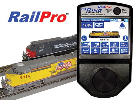 Ring Engineering HC2 All Scale HC-2 Color Touchscreen Handheld Controller w/Direct Radio(TM) - RailPro(TM)