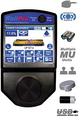 Ring Engineering HC2SUN All Scale HC-2SUN Bright Color Touchscreen Handheld Controller, Direct Radio - RailPro