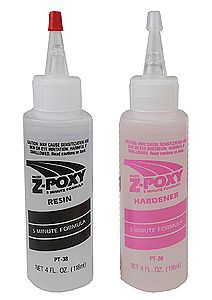 Robart 38 All Scale Z-POXY Zap 5-Minute Epoxy -- 8oz 227mL