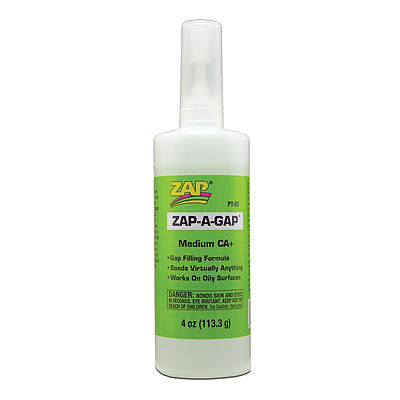 Robart 425 All Scale Zap-A-Gap/CA+ Filling Adhesive -- 4oz 118mL